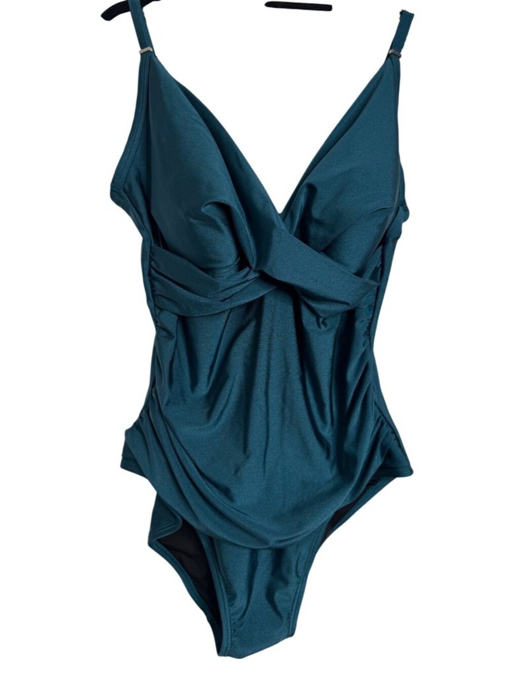 Calvin Klein One Piece Swim Size 18 Padded NWT Green $80